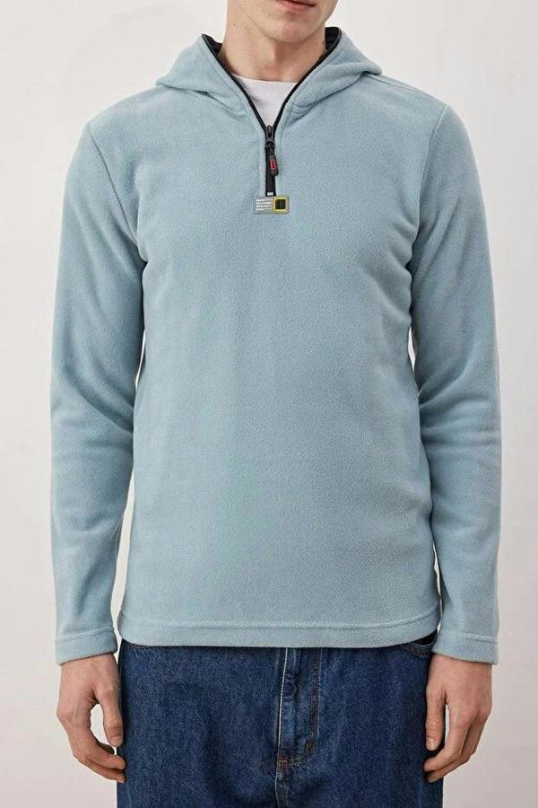WOVCOR Slim Fit Fleece Zippered Hooded Men's Sweatshirt