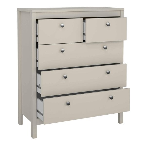 Wyld Haus Gossmere Natural Cashmere Chest 5 Drawers