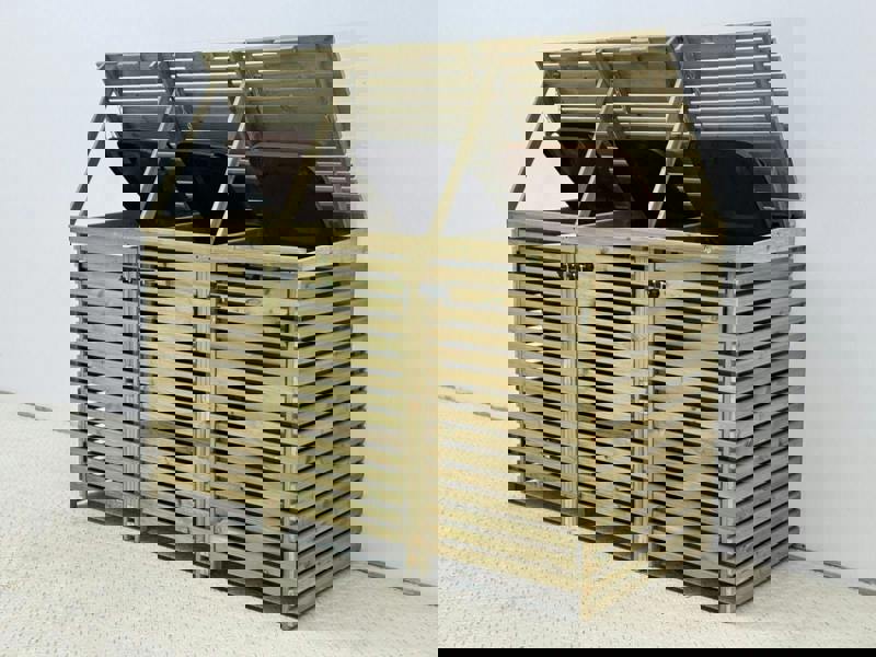 Arbor Garden Solutions Binhaven Slatted Wheelie Bin Storage Unit