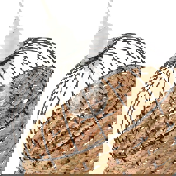 Traditional Birds Cage Black Easy Fit Pendant Shade with Paper Rope Image 3