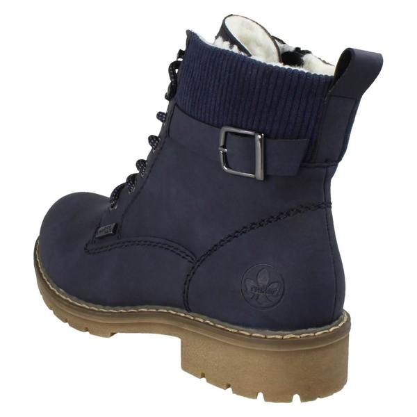 Rieker Ladies Rieker Warm Lined Water Resistant Ankle Boots Y9102