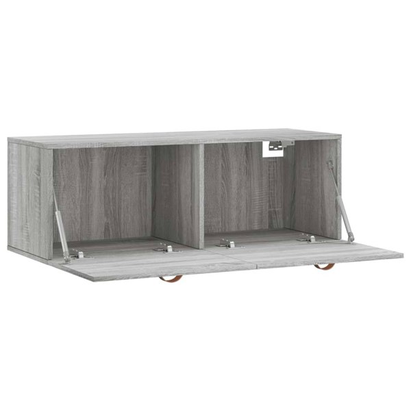 Berkfield Wall Cabinet Grey Sonoma 100x36.5x35 cm Engineered Wood