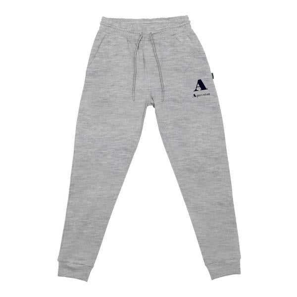 Aquascutum Mens Logo Tapered Leg Slim Joggers - Grey - 