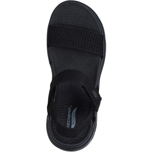 Skechers Go Walk Arch Fit 2.0 Textile Women's Black Sandals