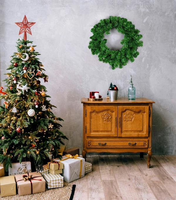 14.5cm Glitter Star Christmas Tree Topper in Red, Gold, Silver, Blue, Rose Gold, Ice Blue, Dark Green and White image 3