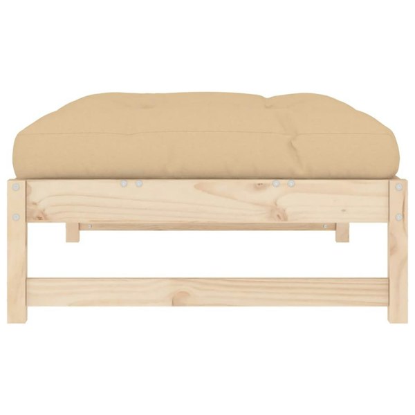 Berkfield Garden Footstool 120x80 cm Solid Wood Pine