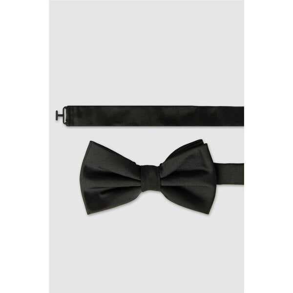 Limehaus Black Satin Bow Tie