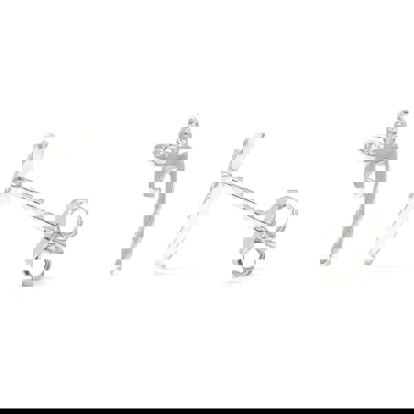 Say It With Winged Initial Earrings - Sterling Silver