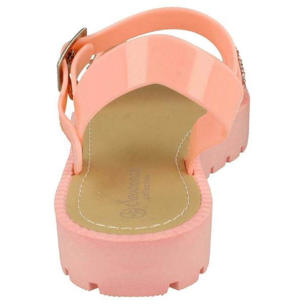 Savannah Ladies Savannah Flatform Glitter Sandal