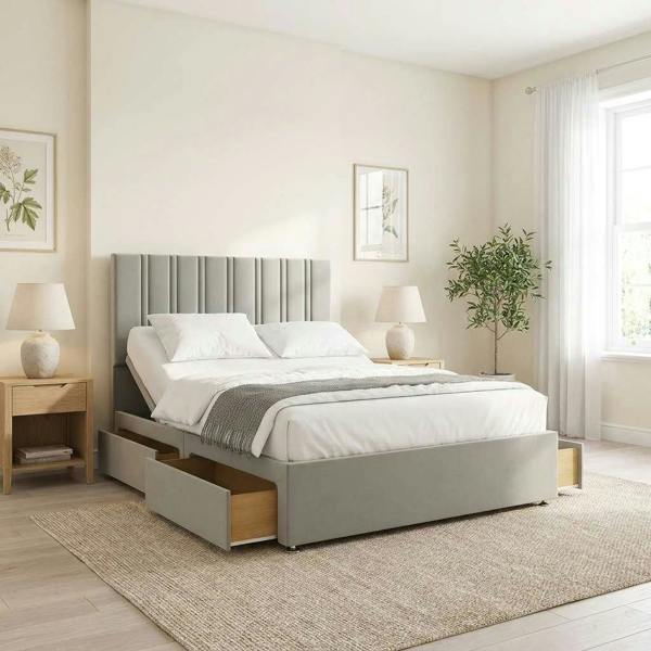 Paradise Beds Siena Electric Adjustable bed With Memory Mattress + Optional Drawers King
