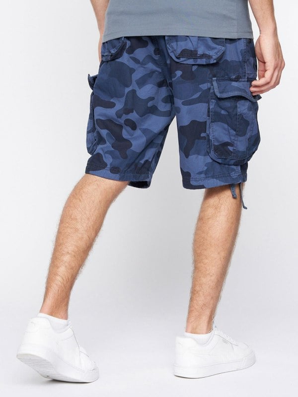 Crosshatch Jimster Shorts Blue Camo