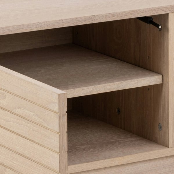 Furniture To Go Linley 2 Door TV Unit in White Oak