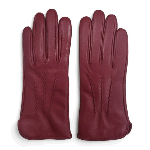 Infinity Leather Women’s Genuine Leather Wool Lined Touchscreen Gloves