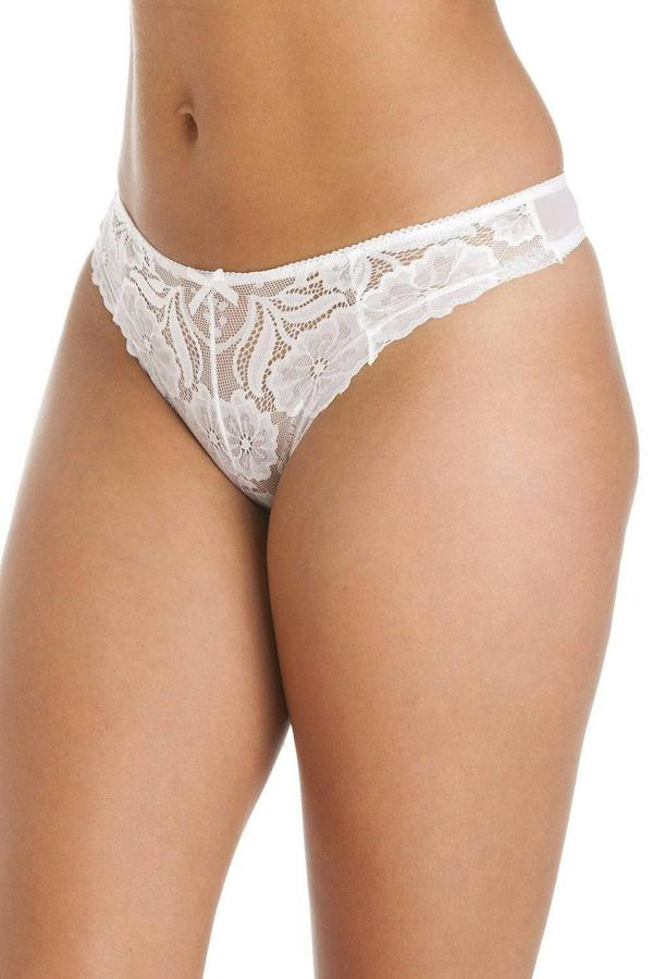 Womens 2 Pack Floral Lace Thong