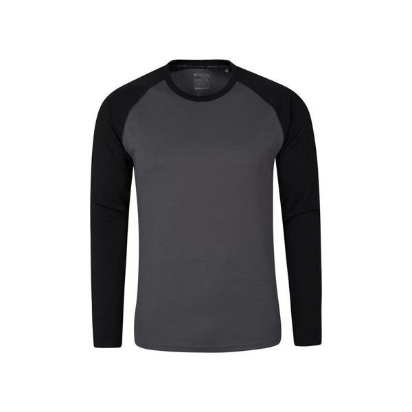 Mountain Warehouse Mens Endurance Long-Sleeved T-Shirt - Black - 