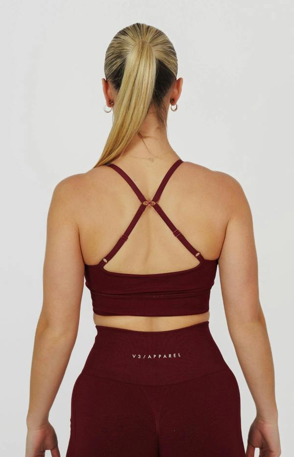 V3 Apparel Tempo 3-Piece Seamless Set - Pomegranate Red