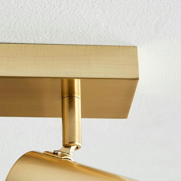 Pagazzi Lighting Hereford 4 Light Satin Gold Ceiling Spotlight Bar
