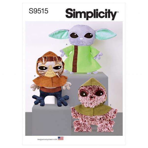 Simplicity Sewing Pattern 9515, Toys OS (One Size Only) - Intermediate