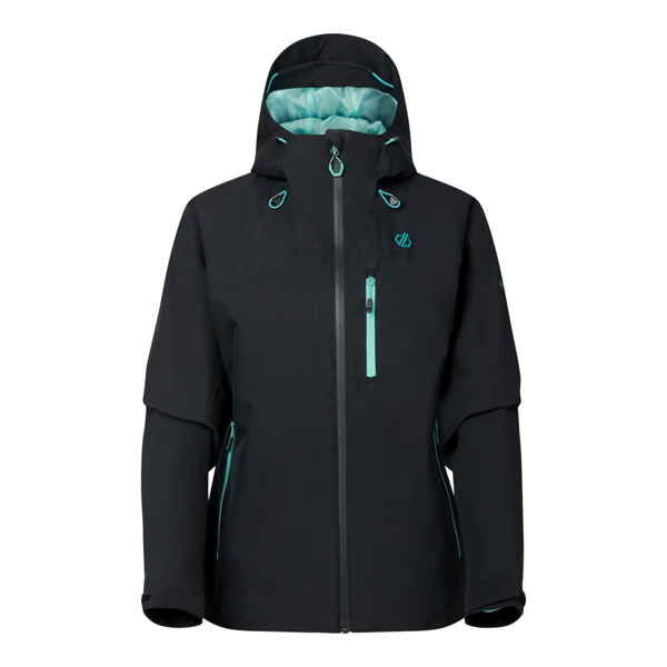 Dare 2B Womens Torrek III Logo Jacket - Black/Teal