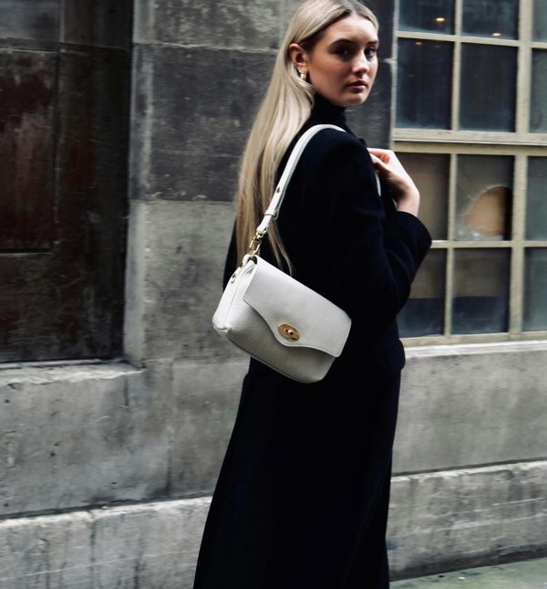 Apatchy London The Maddie Midi Stone Leather Bag