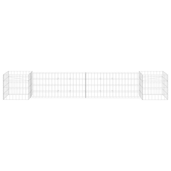 Berkfield H-Shaped Gabion Planter Steel Wire 260x40x40 cm