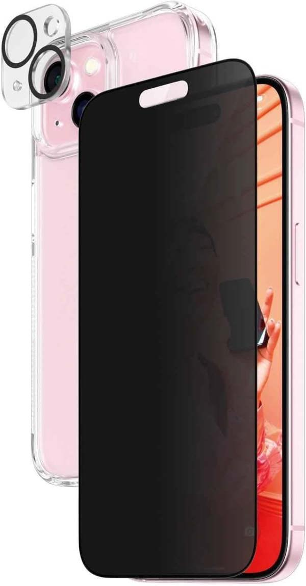 PanzerGlass Panzer Glass Privacy Powerful 3 in 1 Bundle Pack for iPhone 15 6.1" - B1172+P2809