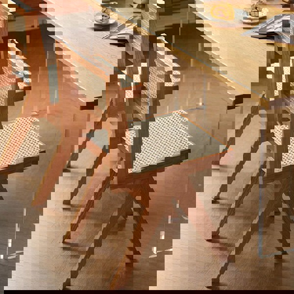 Jane Rattan Dining Chair, Solid Wood-Rit Concept-Rit Concept