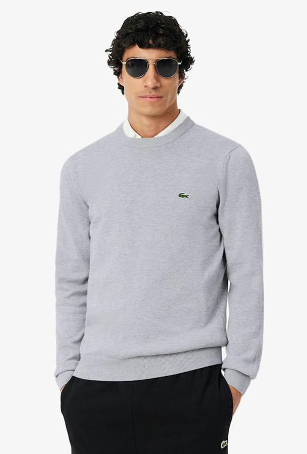 Lacoste Monochrome Crew Neck Cotton Sweatshirt