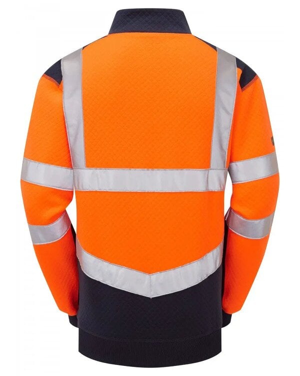 Leo Workwear Tapeley Dual Colour 1/4 Zip Sweatshirt