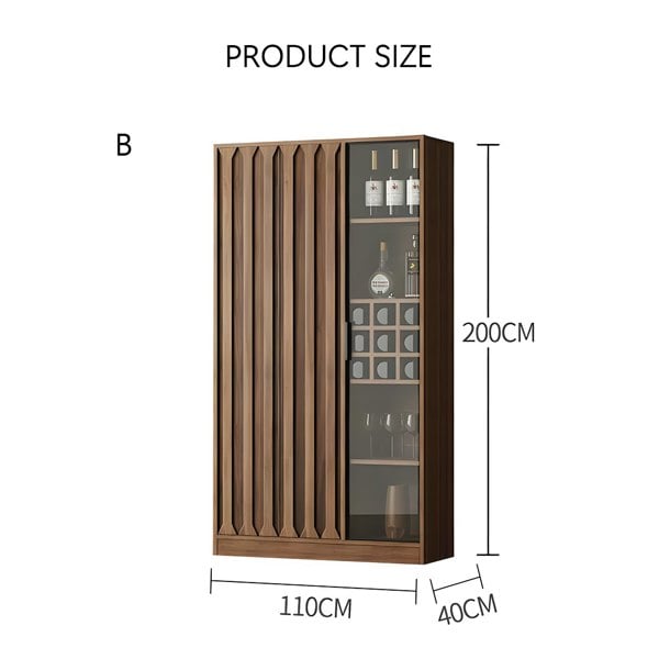 Dory Wine Cabinet, Solid Wood, More Sizes with storage for cabinet