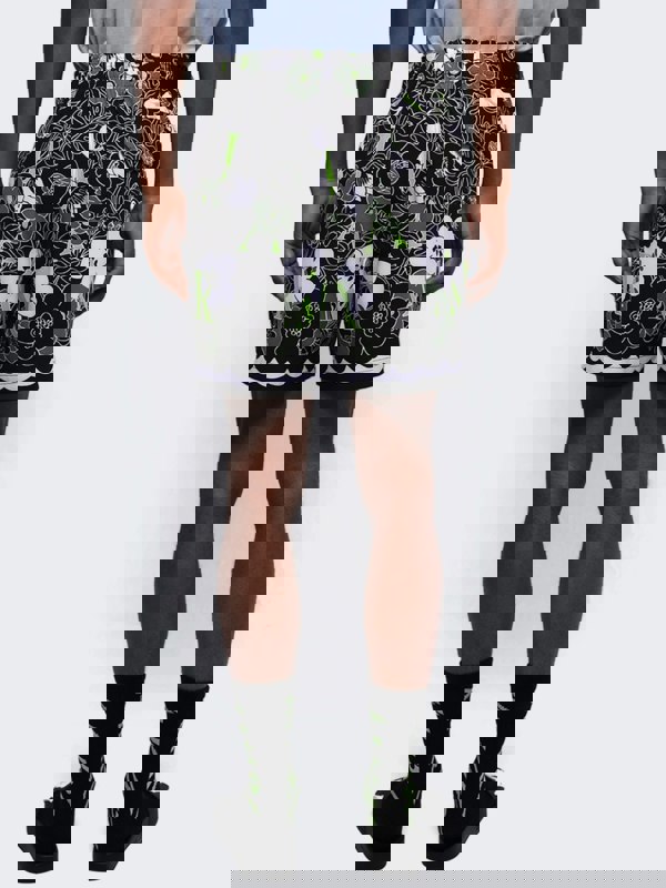 AMIRI Flower Swim Shorts - Black Green