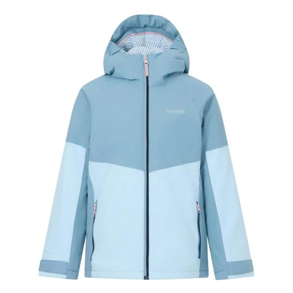 Regatta Kids Hillain Lined Waterproof Jacket - Dusky Blue/Skyway