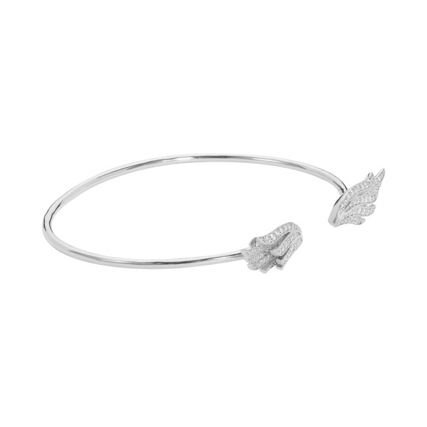 Bloomtine Angel Wings Sterling Silver Bangle