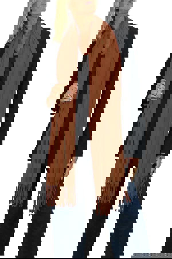 Paulo Due Wool Blend Pashmina Scarf Solid Colour