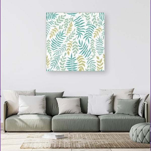 Warren Reed Multicolor Leafs And Branches Canvas