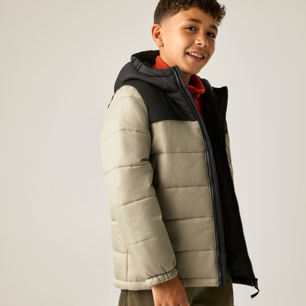Regatta Kids Lofthouse Padded Jacket - Black/Abbeystone