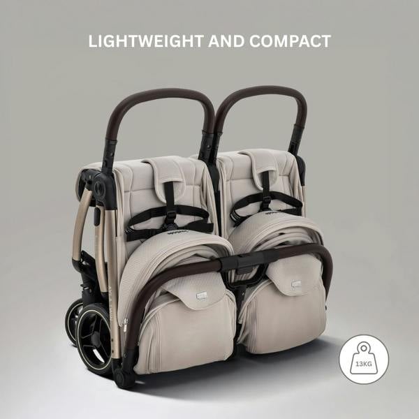 JoviKids Ayla Twin Stroller - Dawn Beige