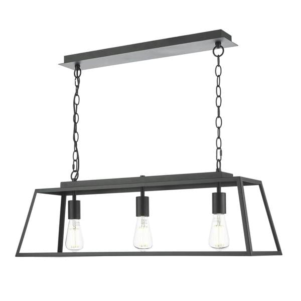 Pagazzi Lighting Charley 3 Light Matte Black Ceiling Pendant Bar