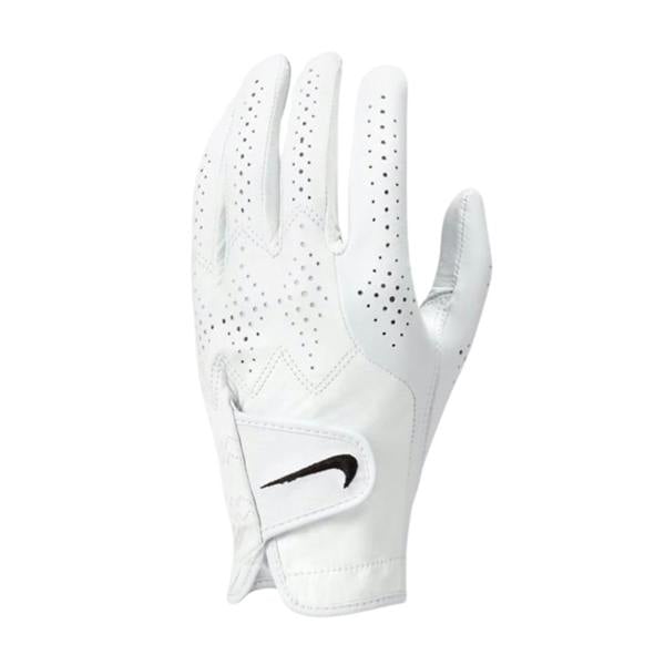 Nike Tour Classic IV Leather Golf Glove - White - 