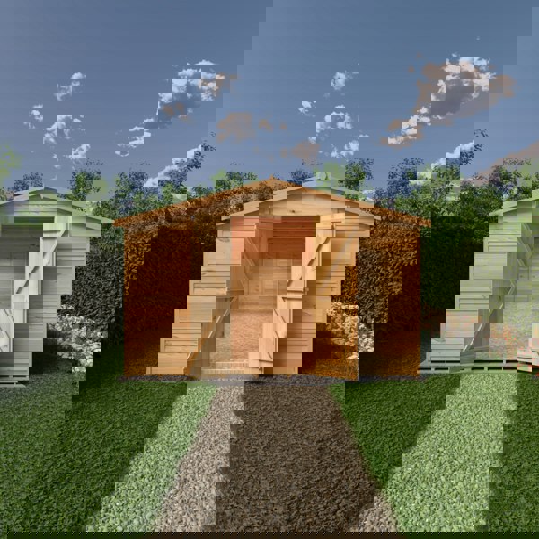 Shire Overlap Double Door No windows  10x20 Value storage shed