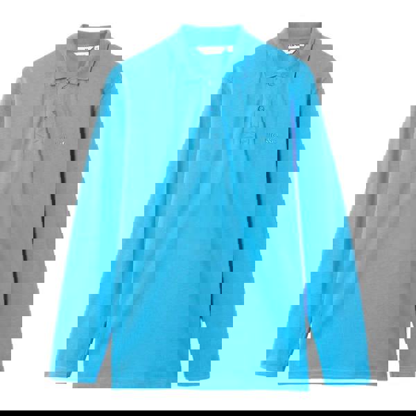 Ellesse Mens Nerola Long-Sleeved Polo Shirt - Blue - 