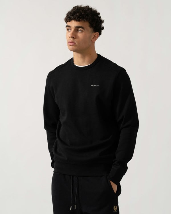 Belstaff Alloy Mens Crewneck Sweatshirt - Black