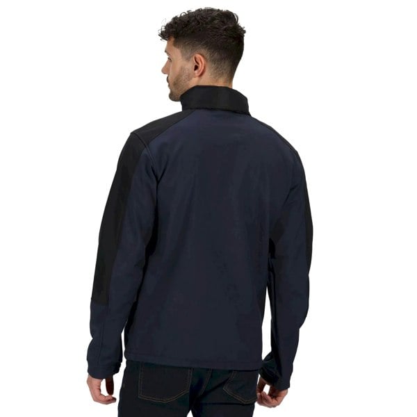 Regatta Mens Hydroforce 3-layer Membrane Waterproof Breathable Softshell Jackets - Navy/Black