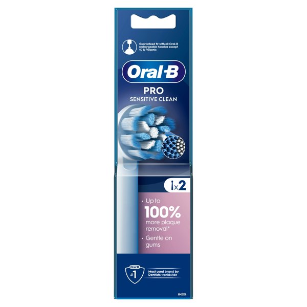 Oral-B Pro Sensitive Clean Toothbrush Heads, 2 Counts