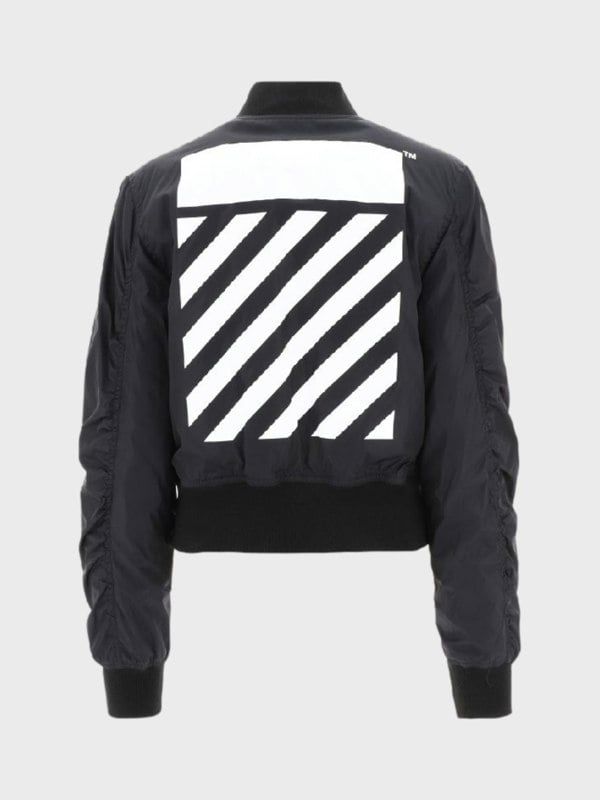 Off-White Diag Bomber Black