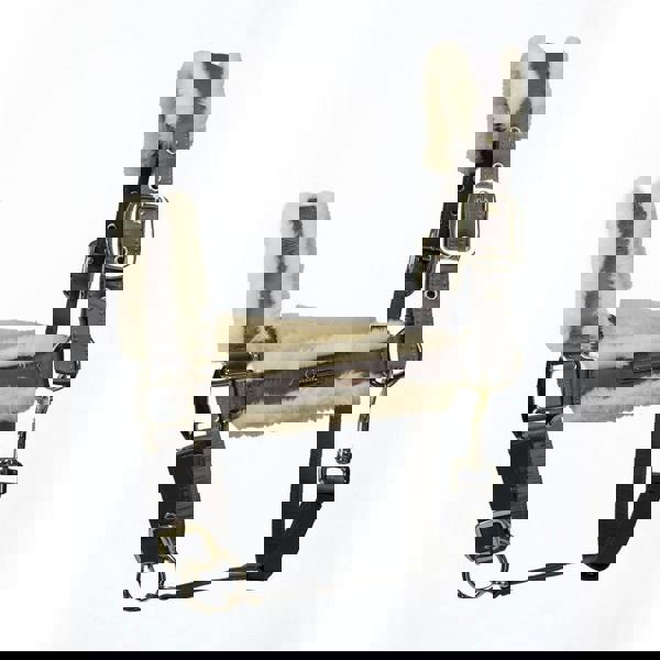 Coldstream Langlee Luxury Horse Headcollar and Leadrope - Grey - 