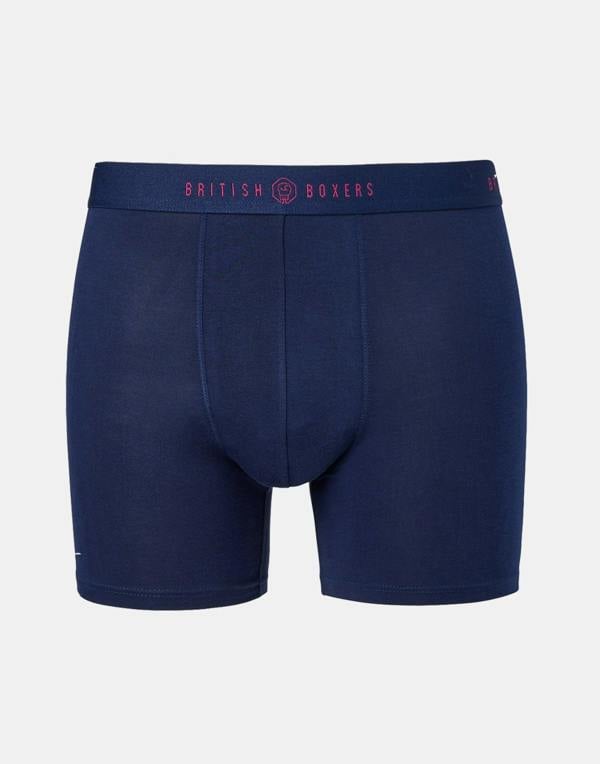 British Boxers Men's Bamboo Stretch Trunk – Claret Evening