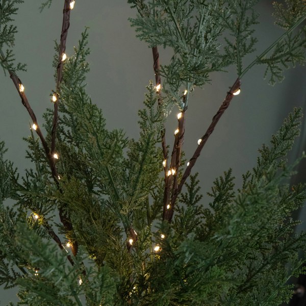 Samuel Alexander 90cm Set of 3 Light up Christmas Fir Twig with 90 Warm White LEDs (Twigs only)