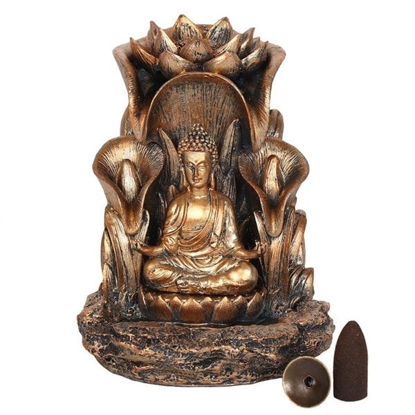 Serano Bronze Buddha Backflow Incense Burner