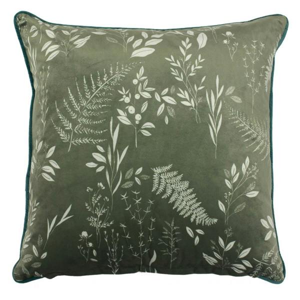 Furn Fearne Botanical Cushion Cover - Sage Green - 